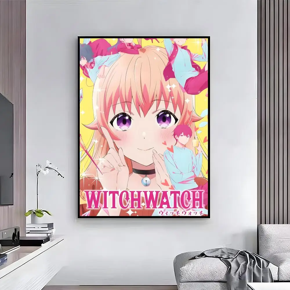 Witch Watch Retro Illustration Wall Art