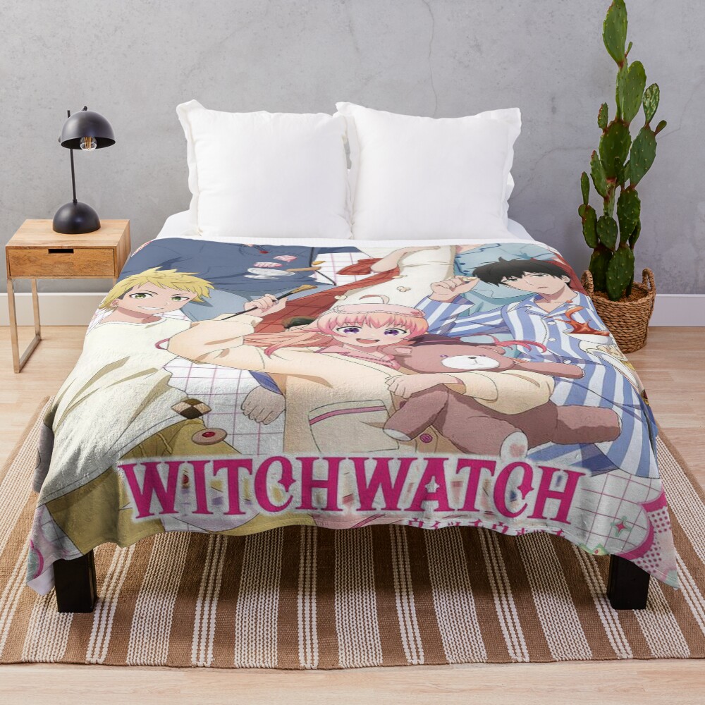 Witch Watch Character Throw Blanket